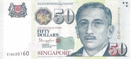 Singapore 50 Dollars ND (2015), ★ On Back. UNC, P-49h, SG B205h - Singapur