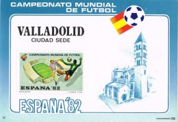 Hojita Viñeta Futbol ESPAÑA 82. Sede De VALLADOLID 1982 ** - Variedades & Curiosidades