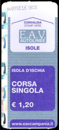 ITALIA ISOLA D'ISCHIA 2016 - BIGLIETTO CORSA SINGOLA - E.A.V. AUTOLINEE ISOLE - Europe