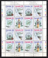 Canada 1986 Minisheet, Mint No Hinge, Sc# 1099a - Ongebruikt