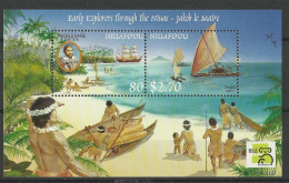 NIUAFO'OPU  1999  EARLY EXPLORERS,SHIPS  MS  MNH - Tonga (1970-...)