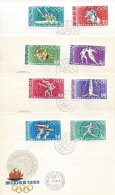 HUNGARY - 1968. AIR FDC II. - Summer Olympics Mexico/Sport Cpl.Set Mi:2434-2441. - FDC