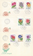 HUNGARY - 1968. FDC - Garden Flowers Cpl.Set Mi:2452-2459. - FDC