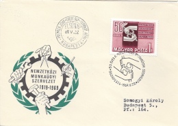 HUNGARY - 1969. FDC - 50th Anniversary Of The ILO I. Mi:2505. USED!! - FDC