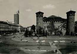 TORINO  PIAZZA  CASTELLO  E  PALAZZO  MADAMA        (VIAGGIATA) - Palazzo Madama