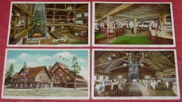 Lot 4 Cartes Postales Yellowstone Park :::: Old Faithful Inn  ::: Haynes Photo  ------   380 - Yellowstone