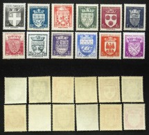 N° 553 à 564 BLASONS DE 1942 NEUF N**  TB Cote 61€ - Nuovi