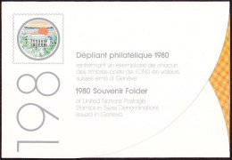 UN - United Nations Geneva 1980 MNH Souvenir Folder - Year Pack - Autres & Non Classés