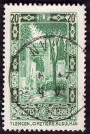 ALGERIE  1936-37  -  Y&T  107 -  Tlemcen  Cimetière -   Oblitéré - Oblitérés