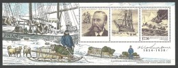 GREENLAND 2004 EXPEDITIONS SHIPS JOINT ISSUE CANADA POLAR EXPLORER M/SHEET MNH - Unused Stamps