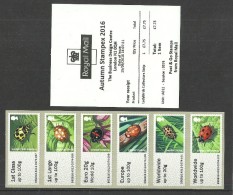 GB 2016 STAMPEX AUTUMN A012 LADYBIRDS COLLECTORS STRIP POST & GO ATM MNH - Post & Go (automatenmarken)