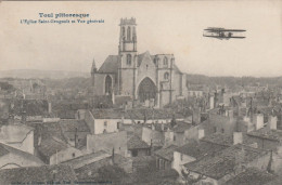 TOUL  MEURTHE ET MOSELLE  54  CPA  VUE GENERALE L'EGLISE SAINT GENGOULT - Toul