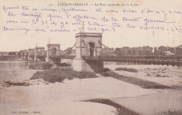 FOURCHAMBAULT  NIEVRE   58  CPA  LE PONT SUSPENDU  SUR LA LOIRE - Other & Unclassified