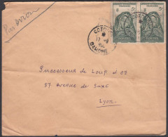 French West Africa 1950, Airmail Cover Cotonou To Lyon W./psm Cotonou - Cartas & Documentos