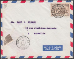 French West Africa 1954, Airmail Cover Porto-Novo To Marseille W./postmark Porto-Novo - Cartas & Documentos