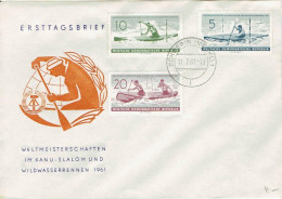 DDR / GDR - MI-Nr 786/787 Umschlag Gestempelt / Cover Used (N689)- - Kanu