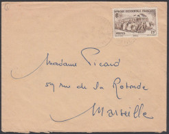 French West Africa 1953, Airmail Cover Mbour To Marseille W./postmark Mbour - Covers & Documents