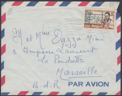 French West Africa 1951, Airmail Cover Thies To Marseille W./postmark Thies - Covers & Documents