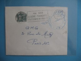 Lettre  AFN   1959   Taxe  50 F Gerbe - 1960-.... Briefe & Dokumente