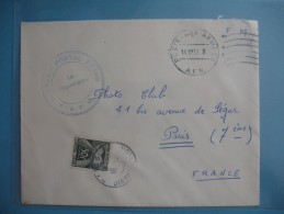 Lettre  AFN   1959   Taxe  50 F Gerbe - 1960-.... Covers & Documents