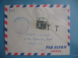 Lettre  AFN   1959   Taxe  50 F Gerbe - 1960-.... Storia Postale