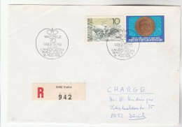 1976 Registered LIECHTENSTEIN COVER EVENT Pmk PRINCE  FRANZ JOSEPH BIRTHDAY Royalty Stamps - Covers & Documents