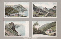 England Views Of Lynton Four Postcards In MIniature - Lynmouth & Lynton