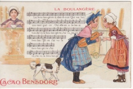 Delcampe - CPA Publicite Cacao Bensdorp - LA BOULANGERE  CHIEN - Musik