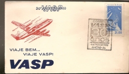 Brazil & FDC 30th Anniversary VASP, International Exposição De Aeronautica, 1963 Maceio (739) - FDC