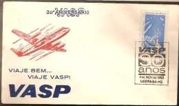 Brazil & FDC 30th Anniversary VASP, International Exposição De Aeronautica,  Uberaba 1963 (739) - FDC