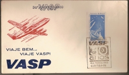 Brazil & FDC 30th Anniversary VASP, International Exposição De Aeronautica, Curitiba 1963 (739) - FDC