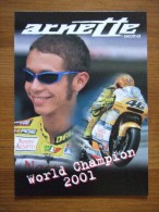 Valentino Rossi Motobiker Worldchampion 2001 Carte Postale - Motorradsport
