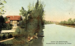 95 JOUY Le MOUTIER Restaurant Du Goujon De L´Oise- Belle CPA Colorisée - Jouy Le Moutier