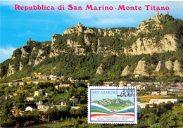 S. MARINO  MONTE TITANO MAXIMUN  (SET160275) - Covers & Documents