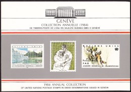 UN - United Nations Geneva 1984 Cancelled Souvenir Folder - Year Pack - Sonstige & Ohne Zuordnung