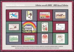 UN - United Nations Geneva 1985 Cancelled Souvenir Folder - Year Pack - Other & Unclassified