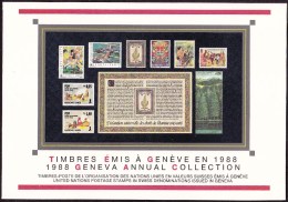 UN - United Nations Geneva 1988 Cancelled Souvenir Folder - Year Pack - Otros & Sin Clasificación
