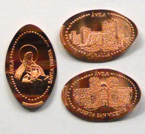 AVILA AV03 MURALLAS - MONEDA ELONGADA - ELONGATED COIN - PRESSED COIN - Monedas Elongadas (elongated Coins)