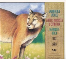 UN - United Nations "Endangered Species 1997" Cancelled Special Folder With New York/Geneva/Vienna Joint Issues - Gemeinschaftsausgaben New York/Genf/Wien