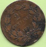 2 1/2 CENTIMES BRONZE 1854 - Luxemburg