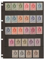 SWAZILAND 1938 - 1954 COMPREHENSIVE SET OF 27 STAMPS SG 28/38a MOUNTED MINT Cat £424+ - Swaziland (...-1967)