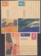 Liechtenstein 1984 Postal Stationery 3 Pc Unused (32237) - Ganzsachen