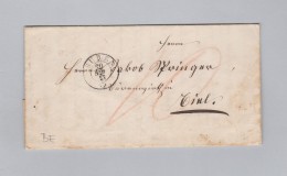 Heimat Schweiz BE BUREN 1857-11-20 Brief Ohne Marke - Storia Postale