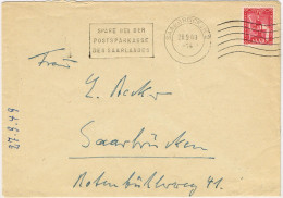 SAN-L3 - SARRE Belle Lettre De Et Pour Saarbrücken 1949 - Storia Postale