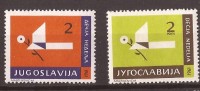 1961 X 27  JUGOSLAVIJA CHILDRENS WOCHE DES KINDERS STILIS BLUME PAPIER FLUGZEUG  MNH - Unused Stamps