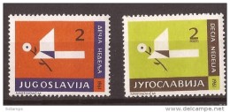 1961 X 27  JUGOSLAVIJA CHILDRENS WOCHE DES KINDERS STILIS BLUME PAPIER FLUGZEUG  MNH - Neufs