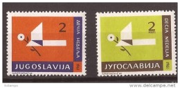 1961 X 27  JUGOSLAVIJA CHILDRENS WOCHE DES KINDERS STILIS BLUME PAPIER FLUGZEUG  MNH - Unused Stamps