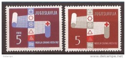 1962 X 28 JUGOSLAVIJA CROCE ROSSA RED CROSS VERKEHR FEUER INDUSTRIE MNH - Neufs