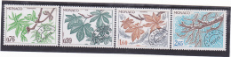 # 191 SEASONS, TREE, LEAFS, NATURE, 1960, USED, FOUR STAMPS, MONACO - Usados