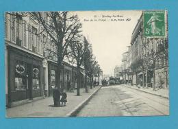 CPA 25 - Circulé - Tramways Rue De La Forge - Commerces NOISY-LE-SEC 93 - Noisy Le Sec